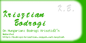 krisztian bodrogi business card